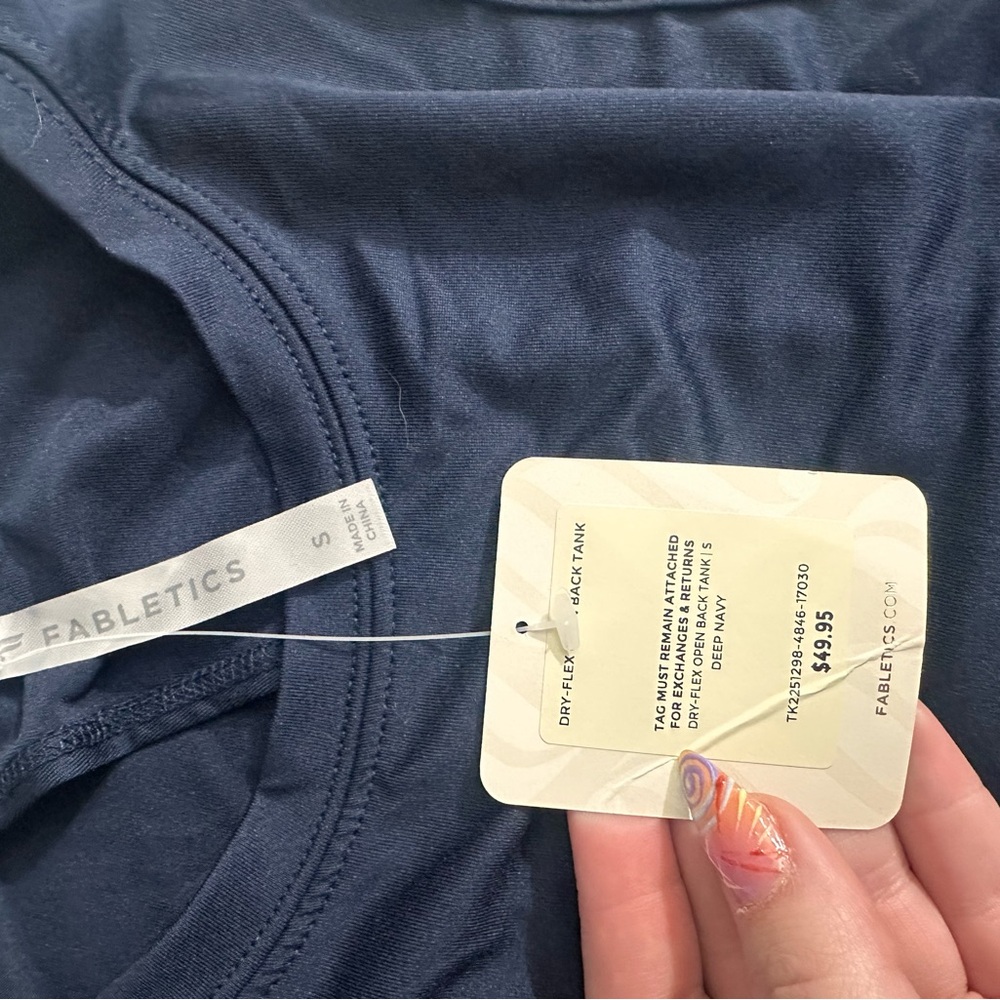 Fabletics Deep Blue Tank Top - Picture 3 of 3